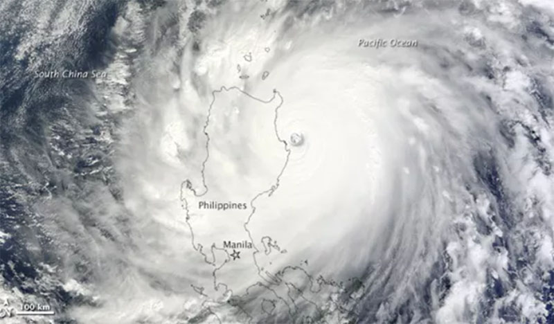 Satellite photo of Super Typhoon Megi in the Philippines, 2010. Retrieved from https://www.livescience.com/32830-typhoon-megi-philippines-category-5-101018.html 
