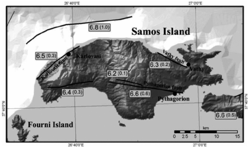 Failures of Salmos Island. Obtained from https://www.volcanodiscovery.com/earthquakes/major/2020/30oct/greece-turkey/tectonic.html
